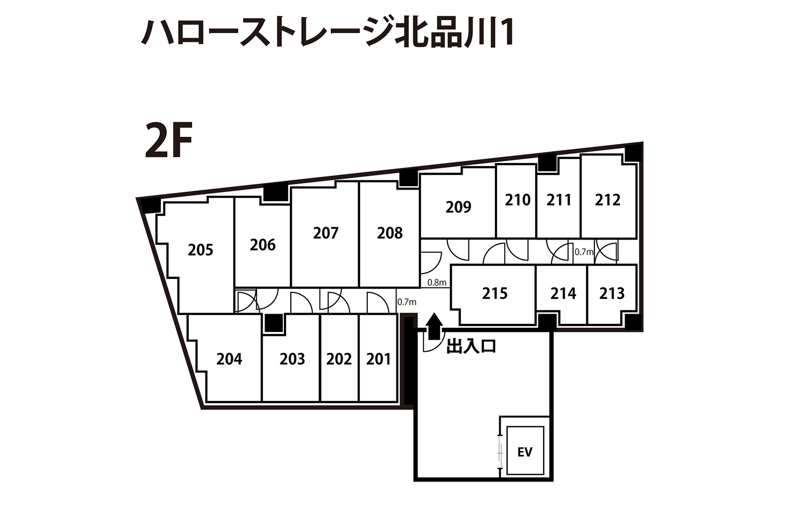 ハローストレージ北品川1 Afterの敷地図